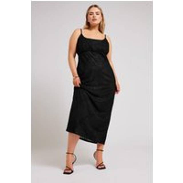 Yours London Curve Black Zebra Jacquard Maxi Dress, Women's Curve & Plus Size, Yours London - 18