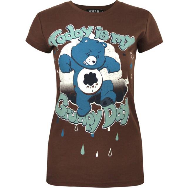 (X-Small) Care Bears Short Sleeved T-Shirt (Womens Brown)