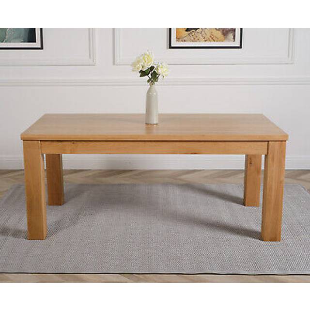 Modern Furniture Direct - Dakota 182cm Chunky Large Solid Oak Dining Table