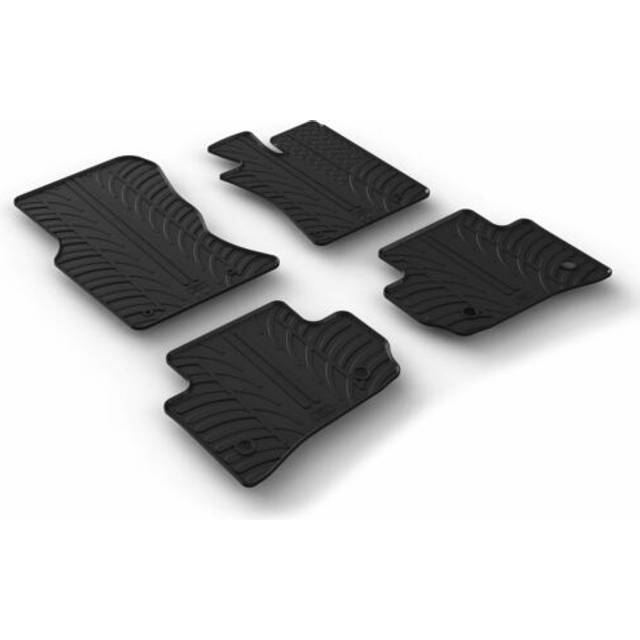 Car Mats for Land Rover Range Rover Velar 2017 - 2025 | Gledring Custom-Fit Black Rubber Floor Mat Set