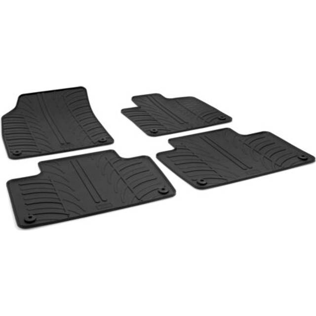 Car Mats for Volvo XC90 Mk.2 2015 - 2025 | Gledring Custom-Fit Black Rubber Floor Mat Set