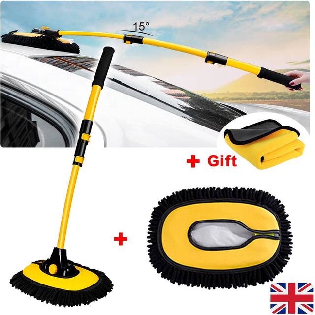 1x replacement car mop head -for telescopic wash brush long handle cleaning tool