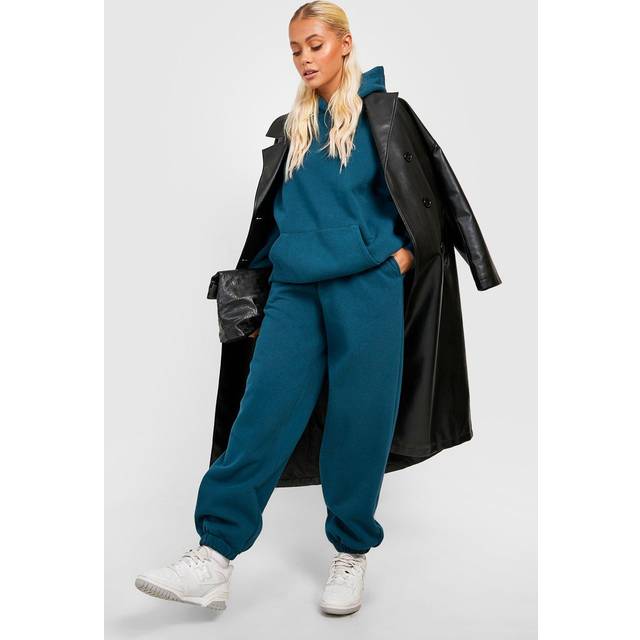 Womens Basic Oversized Jogger - Green - S, Green