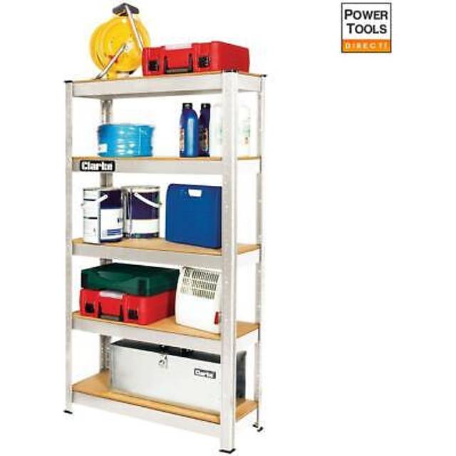 Clarke Clarke CSM5150S Heavy Duty 150kg Boltless Shelving (Silver)