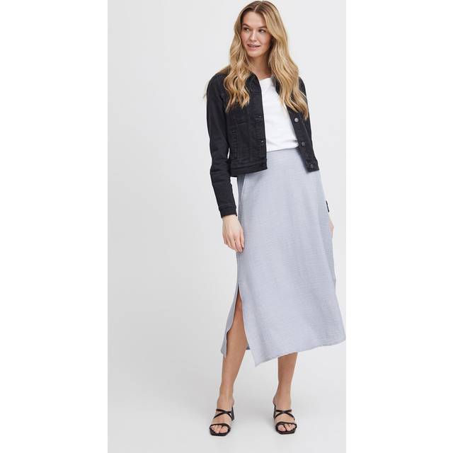 Fransa Fxdenisa SK 1 Dam Maxikjolar Stl. XXL - Från Magasin - Harbor Mist Mix (XXL)