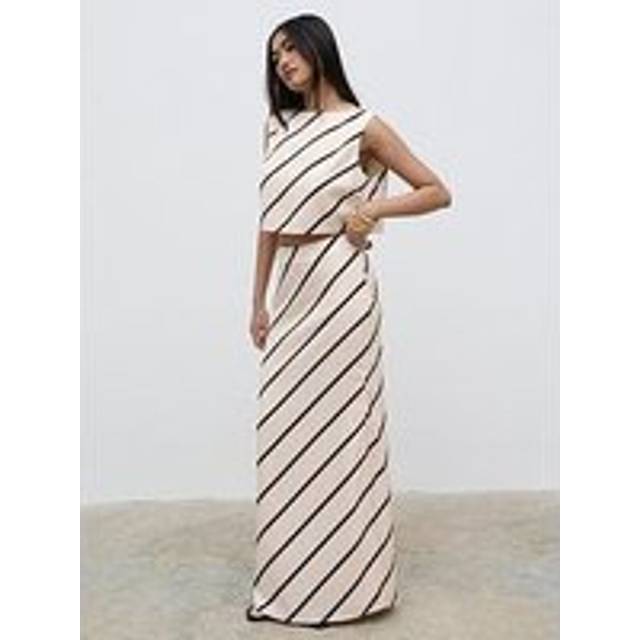 Zuri Maxi Skirt - Asymmetric Stripe, 8