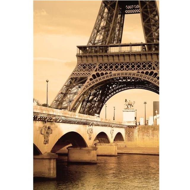 Eiffel Tower Paris France Poster Print by Carson Ganci, 22 x 34 - Large