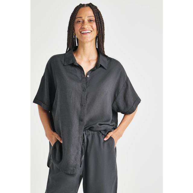 Splendid Dawson Linen-Blend Button-Down Shirt