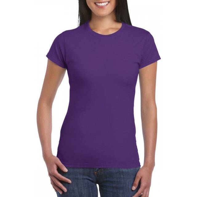 Gildan Softstyle Women&apos;s Ringspun T-Shirt 64000L Purple S Colour: