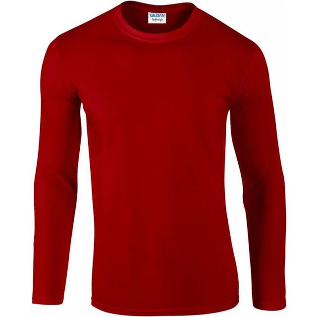 Gildan Softstylea Long Sleeve T-Shirt Shirt 64400 Colour: Red, Size: X