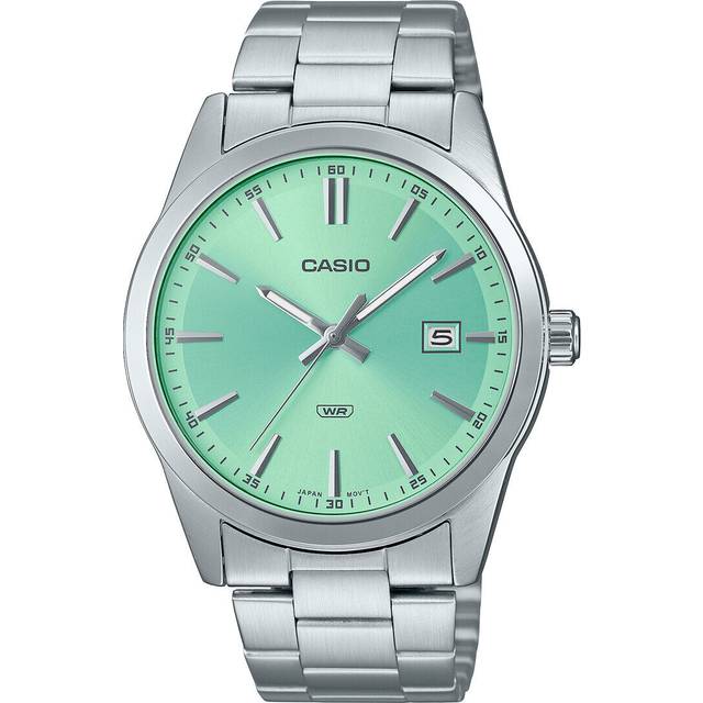 Casio Standard Analog Stainless Steel Mint Green Dial Quartz MTP-VD03D-3A2 Men's Watch