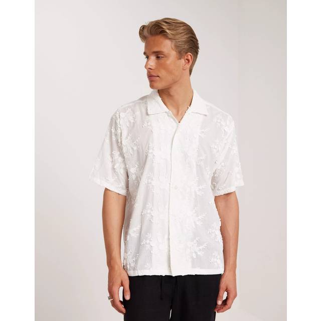 WOODBIRD Wbbanks Flower Shirt |Vit |XL