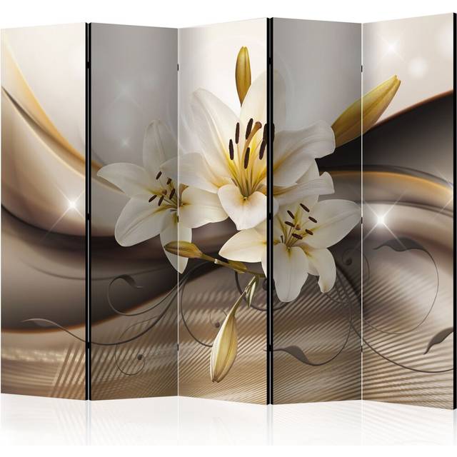 The Desert's Garden Room Divider - Brown;Cream (172cm H X 225cm W X 3cm D)
