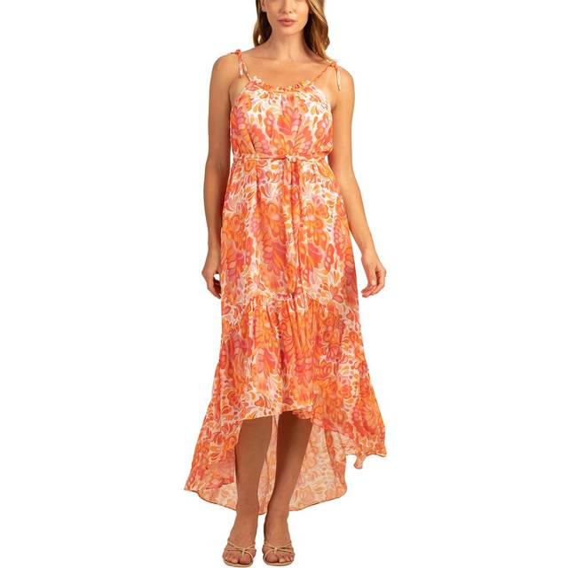 Trina Turk Honest Silk-Blend Midi Dress