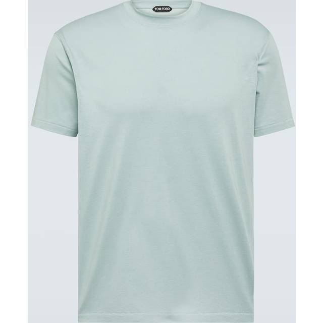 Tom Ford Lyocell-Cotton T-Shirt - Blue - 48