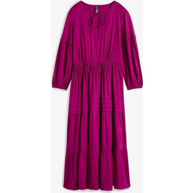 bonprix Tiered Gypsy Dress - Orchid