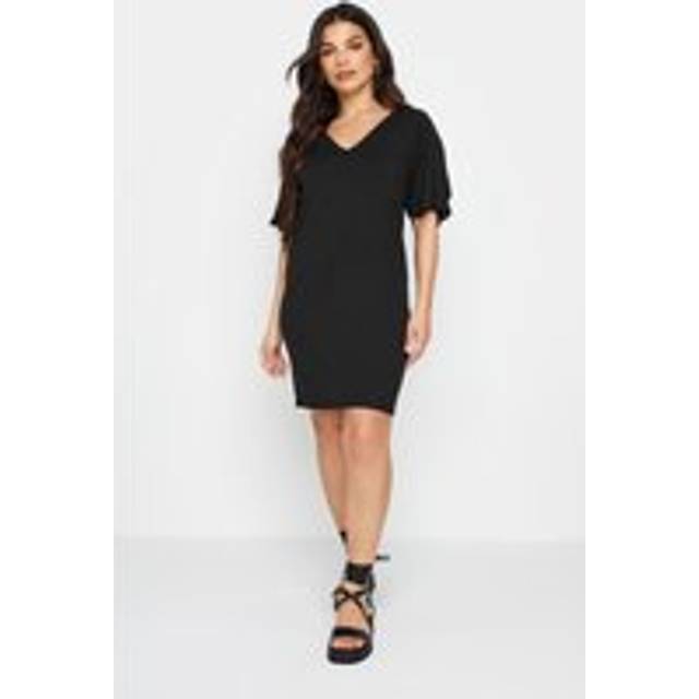 Pixiegirl Black Tie Back Tshirt Dress 12 Pixiegirl | Petite Women's Casual Dresses