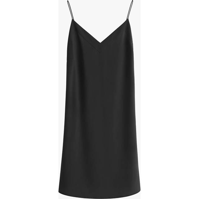 Silk Short Slip Dress - Blood Orange / Medium