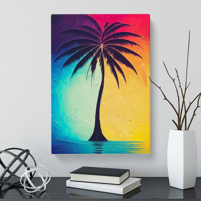 CAN-V0523-1707X Palm Tree Painting Vol.3 - Print (76cm H x 50cm W)