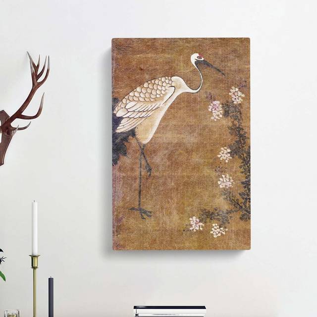 Stork by Tang Yin - Wrapped Canvas Painting Print (60cm H x 40cm W x 3cm D)