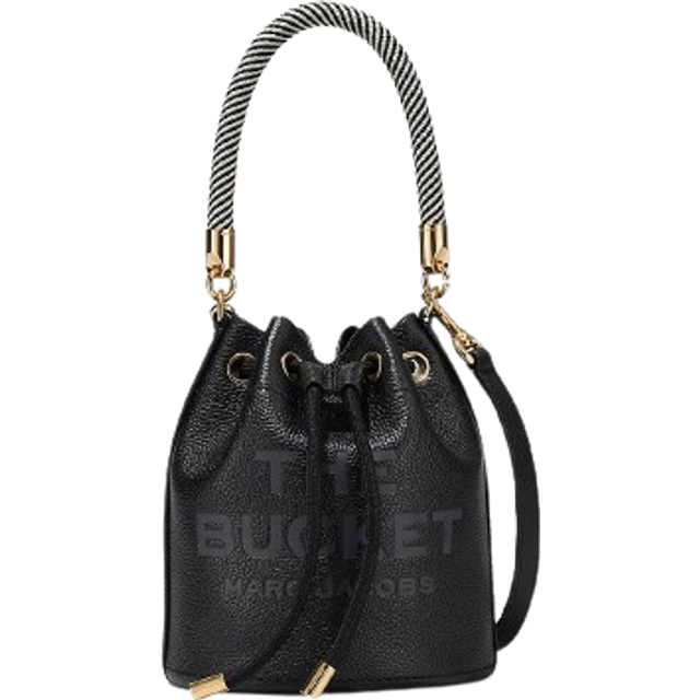 Marc Jacobs The Leather Logo Textured-Leather Bag