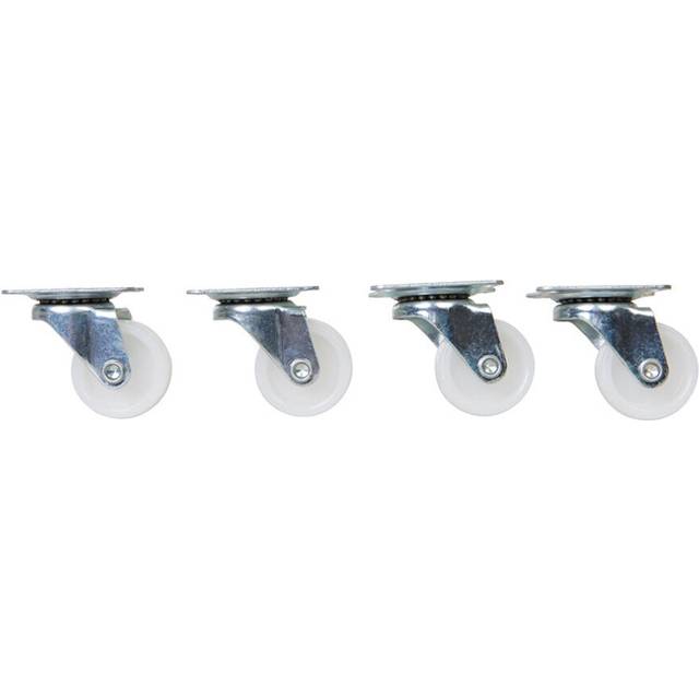 4 PACK 31mm Spring Loaded Swivel Castor Wheels Non Marking Replacement Tyres