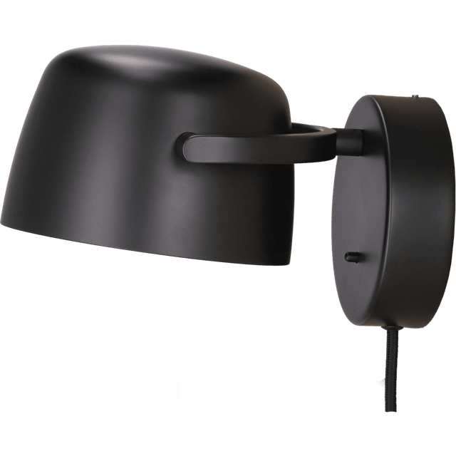 Scandi Living Halo wall lamp Ø16 cm Black
