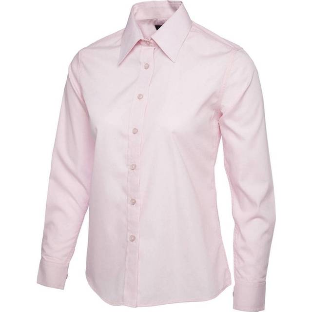 Uneek Ladies Poplin Full Sleeve Shirt UC711 Pink 10 Colour: Pink, Size