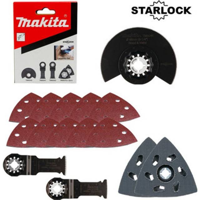 Makita Starlock Multi Tool 15 Piece Carpentry Set Plunge Segment Blade DTM52