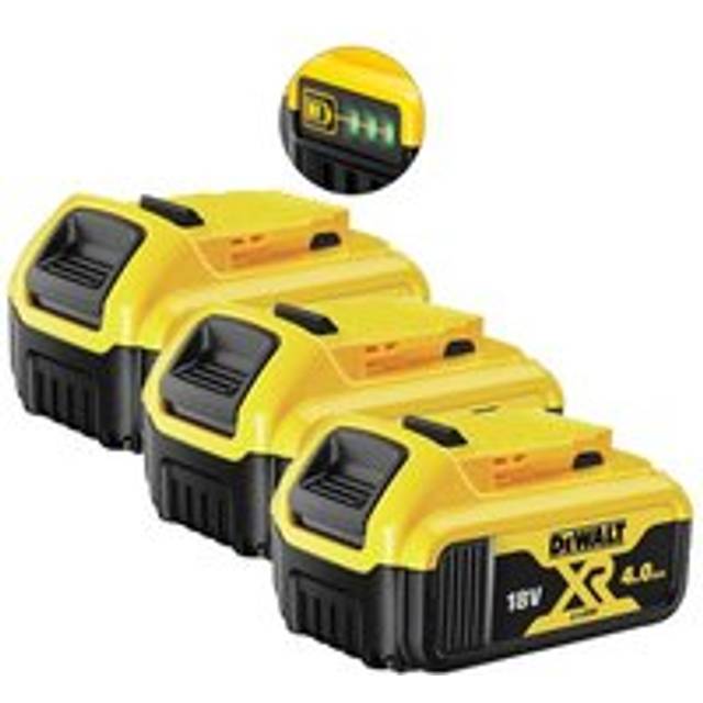 3 x DeWalt DCB182 18v 4.0Ah Li-Ion Battery XR Range Lithium Ion Genuine 4amp UK
