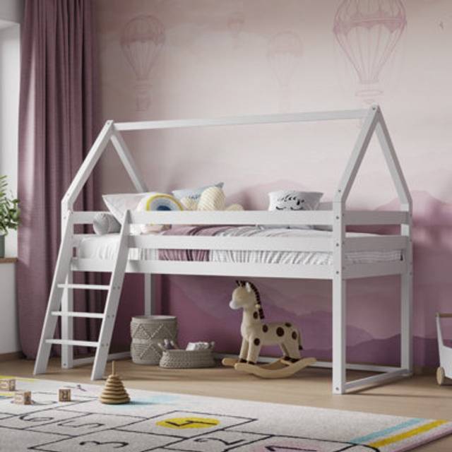 Flair Furniture Flair Ellie House Midsleeper White, White