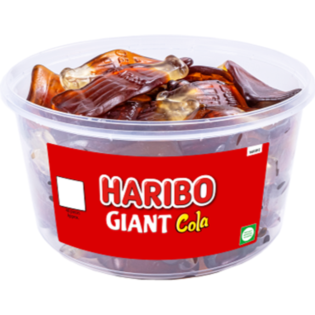 Haribo giant cola bottles tub pick n mix sweets 720g