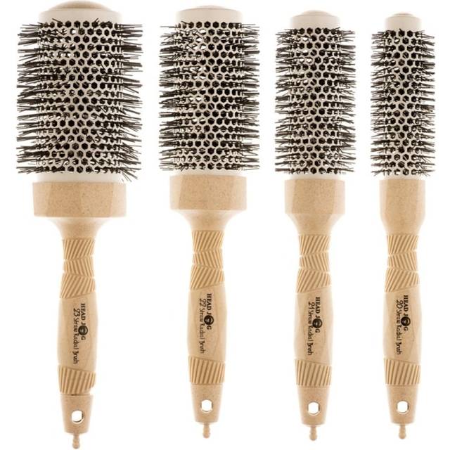 Head Jog Straw Radial Brush 4 Piece Set