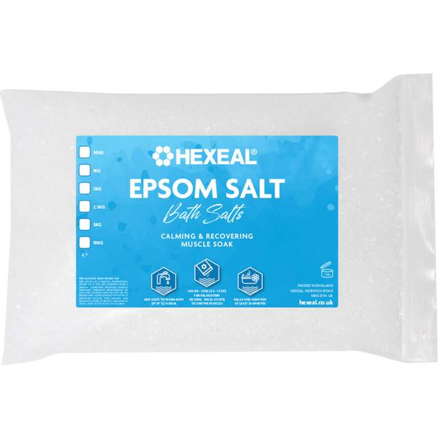 Hexeal Epsom Salt 1kg â 1kg Bag of Food Grade Magnesium Sulphate