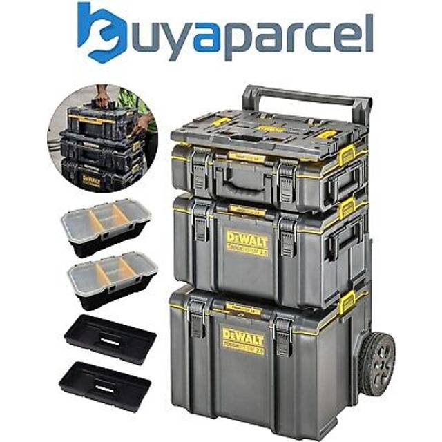 Toughsystem 2 Rolling Mobile Tool Storage Box Trolley + Tstak Adaptor - Dewalt