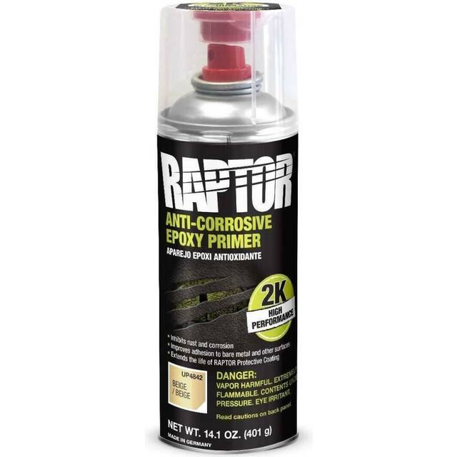 Upol raptor 2k beige 400ml aerosol anti-corrosive epoxy primer bed liner ep