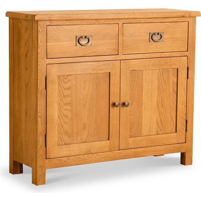 Lanner Oak Small Sideboard | 2 Door 2 Drawer Cupboard | Roseland