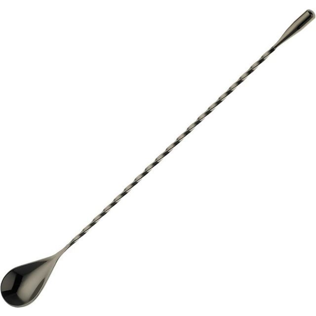 Barfly Bar Spoon  Teardrop End 11 1316 (300 cm)  gun Metal Black