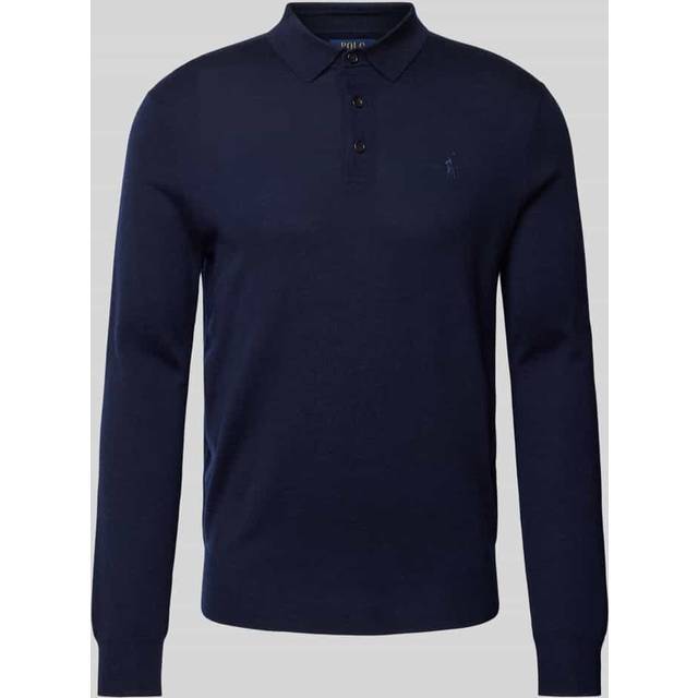Polo Ralph Lauren Merino Wool Polo Neck Jumper - XXL - Blue