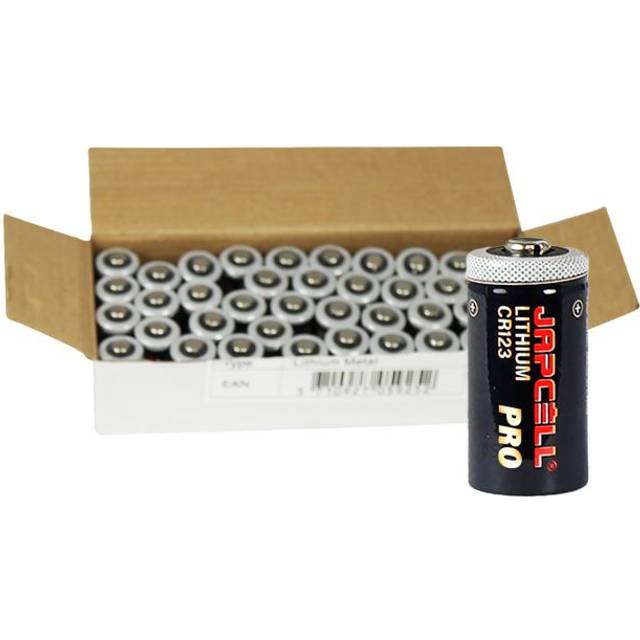 JAPCELL Lithium CR123 PRO Batteries - 40 pcs. pack - Batteri