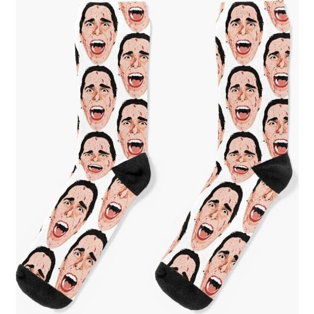 Dress Socks American Psycho Novelty Fancy Crazy Pattern Crew Casual for Men Women