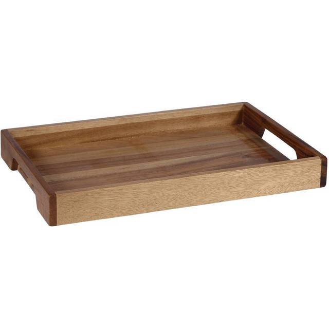 Churchill Alchemy Buffet Wooden Handled Trays 397mm (Pack of 4)
