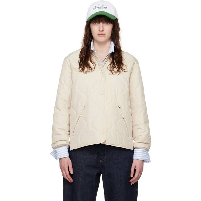 A.P.C. Off-White Camilla Bomber Jacket - AAG CHALK - FR 40