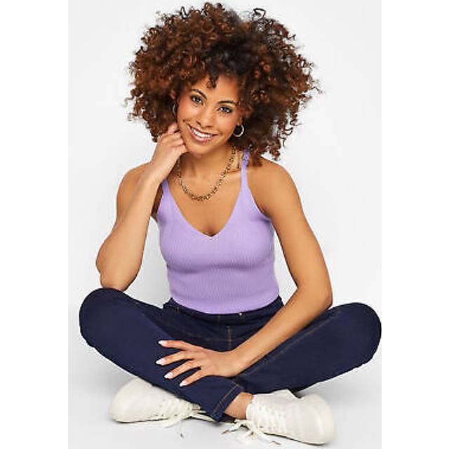 Pixiegirl Petite Lilac Purple Knitted Cami Top 10-12 Pixiegirl | Petite Women's Vests & Camis