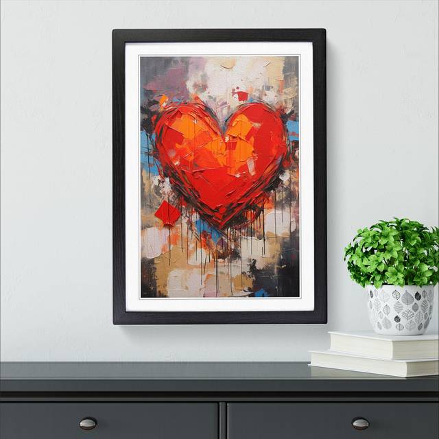 XYZ-FRM-V1223-4351 Print - Black Framed (46cm H x 34cm W x 2cm D)