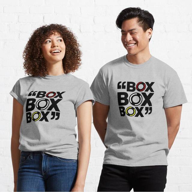 "Mens Womens T-shirt ""Box Box Box"" Formula 1 Tyre Compound Design Youth Toddler Short Sleeve Tee Tops Boys"