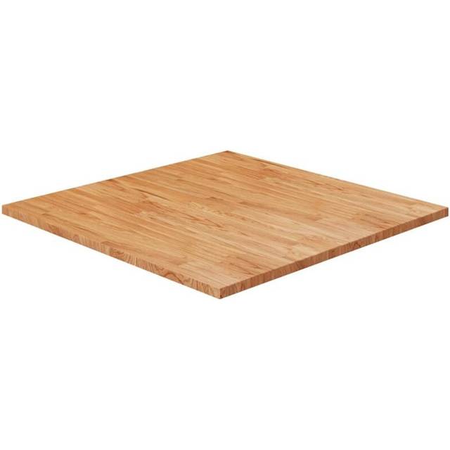 vidaXL Square Table Top Light Brown 80x80x2.5cm Treated Solid Wood Oak