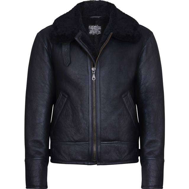 (2XL) Mens B3 Air force  Sheepskin Pilot Flying Jacket