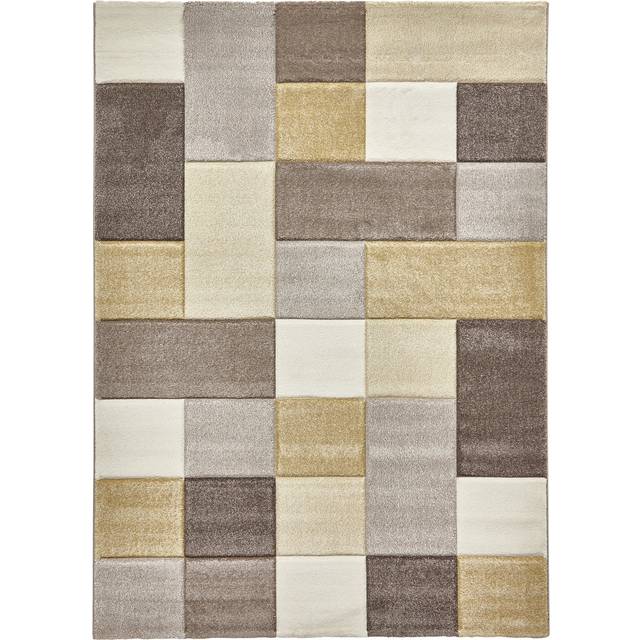 Brockton Square Patterned Rectangular Rug for Living Room or Bedroom | Roseland Furniture