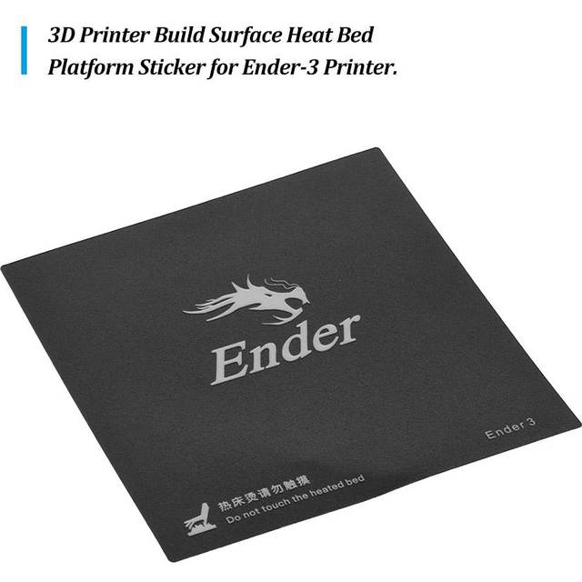 Creality 3D Printer Build Surface Heat Bed Platform Sticker 235*235mm For Ender-3 black